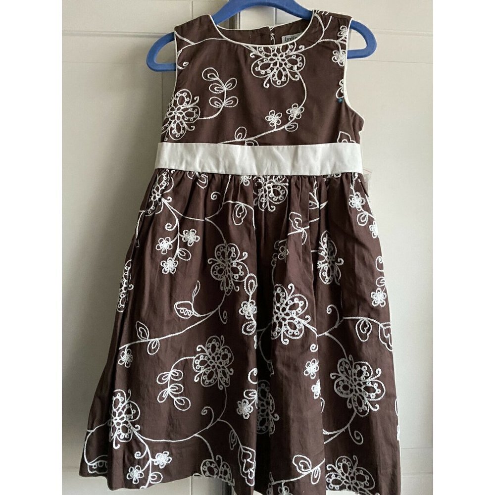 NWT Lydia Jane Brown Sleeveless‎ Sz 5T Dress
